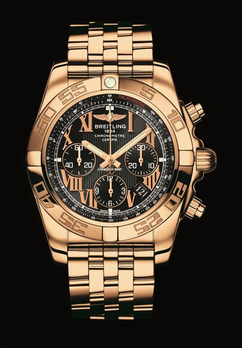 breitling chronomat 44 mm 18 k rosé|Breitling navitimer gold price.